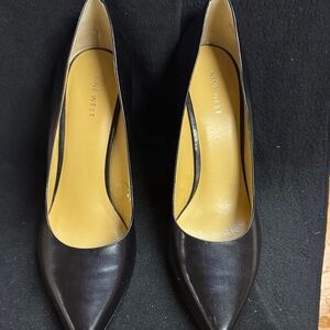 Nine West Black Leather Heels